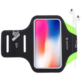 Futrola za mobitel Swissten ARMBAND CASE 6,0" crna/zelena