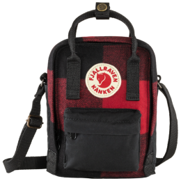 Torba Fjällräven Kånken Re-Wool Sling crna Redblack