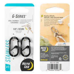Set karabinera za penjanje Nite Ize G-series #1 crna Černá