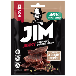 Suho meso Jim Jerky Jerky govedina – 3 vrste papra 23 g