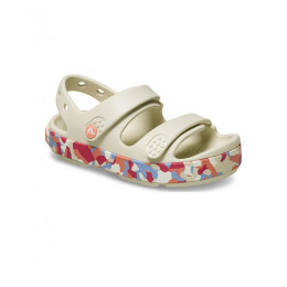 Dječje sandale Crocs Crocband Cruiser Glow Confetti Band Sandal Summit White/Guava bijela / ružičasta Summit White/Guava