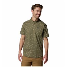 Muška košulja Columbia Rapid Rivers™ Printed Short Sleeve Shirt tamno zelena Stone Green Deserted