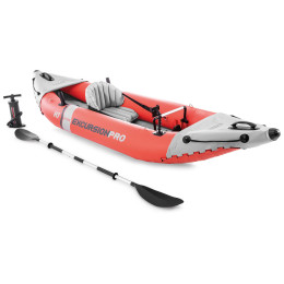 Kajak na napuhavanje Intex Excursion Pro K1 siva/crvena