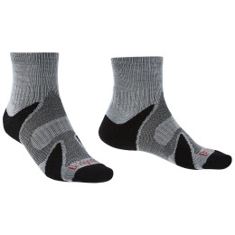 Muške čarape Bridgedale Trailsport LW MC Ankle crna/srebrena Silver/Black