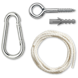 Set za postavljanje viseće ljuljaške  La Siesta Seguro bijela