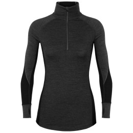Ženska majica Icebreaker 260 Zone Ls Half Zip crna JetHthr/Black