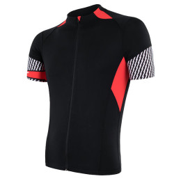 Muški biciklistički dres Sensor Cyklo Race crna Black/Red