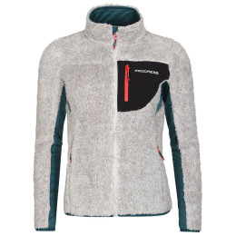 Ženska funkcionalna dukserica Progress Alva siva šedý melír/petrol