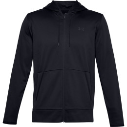 Muška dukserica Under Armour Fleece FZ Hoodie crna Black//Black