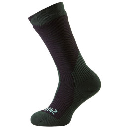 Vodootporne čarape SealSkinz Trekking Thick Mid crna Black/RacingGreen