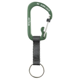 Karabiner bez matice Nite Ize SlideLock Key Ring Aluminum masine Olivová