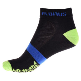 Čarape Elbrus Arad crna Black/ElbrGreen/Blue