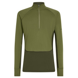 Muške funkcionalne majice Icebreaker Men Mer 200 ZoneKnit LS Half Zip tamno zelena Dkloden/Spha/Cb