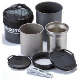 Set posuđa Soto Thermostack + Cook Set Combo crna