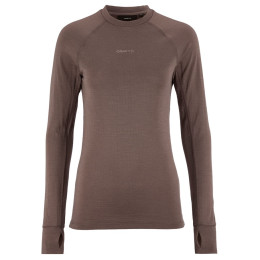 Ženska funkcionalna majica Craft Wool Comfort Rn LS W smeđa Brown