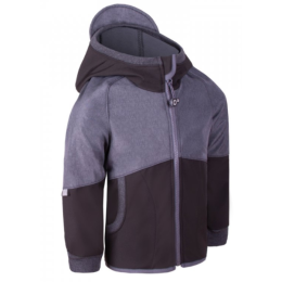 Dječja softshell jakna Unuo Fleece Street crna