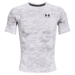 Muške funkcionalne majice Under Armour HG Armour Camo Comp SS bijela White//Black