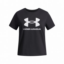 Dječja majica Under Armour BIG LOGO SS-BLK crna/bijela Black