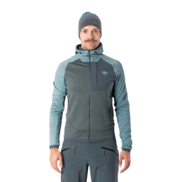 Muške funkcionalne majice dugih rukava Dynafit Radical Wool Hooded Jkt M plava 3161 - smoke blue/0720