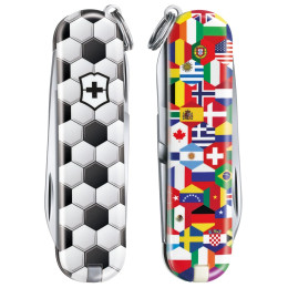 Džepni nož Victorinox Classic LE World Of Soccer crna/bijela WorldOfSoccer
