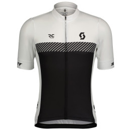Muški biciklistički dres Scott Jersey M's RC Team SS bijela/crna white/black