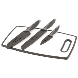Daska za rezanje i noževi Outwell Caldas Knife Set siva
