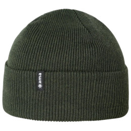 Pletena kapa od merino vune Kama LA05 tamno zelena dark green