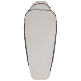 Umetak za vreću za spavanje Sea to Summit Silk Blend Sleeping Bag Liner - Compact Mummy svijetlo siva Moonstruck Grey