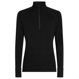 Muške funkcionalne majice Icebreaker Men Mer 200 ZoneKnit LS Half Zip crna Black