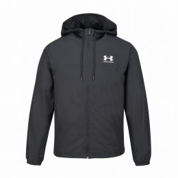Muška jakna Under Armour Rival Wvn Windbreaker crna Black/Black/White