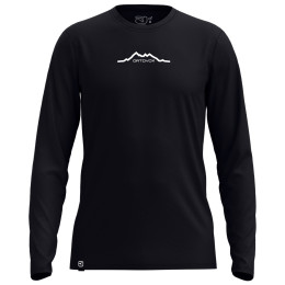 Muška majica Ortovox 150 Cool Mountain Long sleeve crna Black Raven