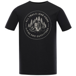 Muška majica Alpine Pro Lefer crna/siva