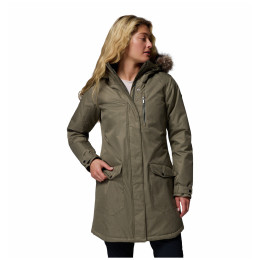 Ženska zimska jakna Columbia Suttle Mountain™ Long Insulated Jacket zelena Stone Green