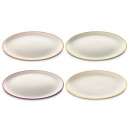 Set tanjura Omada SANALIVING DinnerPlate Set 4x Plate 24xh2cm bijela