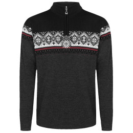 Muški džemper Dale of Norway Moritz Masc Sweater crna Darkcharcoal Raspberry Black