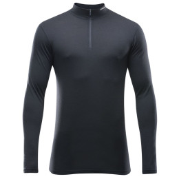 Muška majica Devold Breeze Man Half Zip Neck crna Black