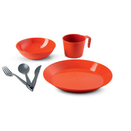 Tanjur GSI Outdoors Cascadian 1 Person Table Set narančasta Terracotta