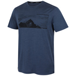 Muška majica MOOA Merino Lyolite Highlander 150 Short tamno plava navy