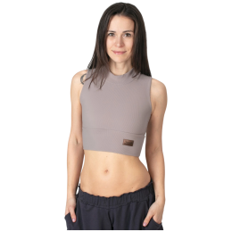 Ženska majica bez rukava Drexiss Feel Yoga Coffee