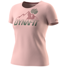 Ženska funkcionalna majica Dynafit Transalper Graphic S/S Tee W crvena/ružičasta pale rose/5560