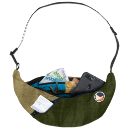 Torbice oko struka Ticket to the moon Upcycled Sling Bag kaki Army Green / Brown