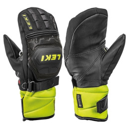 Rukavice za skijanje Leki Worldcup Race Coach Flex S GTX Junior Mitt crna/žuta black-ice lemon