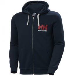 Muška dukserica Helly Hansen HH Logo Full Zip Hoodie tamno plava Navy