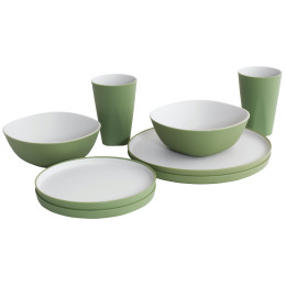 Set posuđa Outwell Gala 2 Person Dinner Set zelena Shadow Green