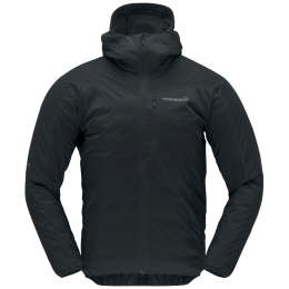 Muška jakna Norrona falketind aero60 Zip Hood crna Caviar Black