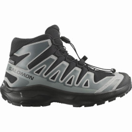 Dječja obuća Salomon Xa Pro Mid Wp J Black-Sedona Sage-Wrought Iron crna/siva Black / Sedona Sage / Wrought Iron