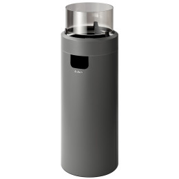 Plinski kamin Enders Nova LED L siva Gray/Black