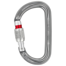 Karabiner Petzl AmD Screw-Lock srebrena