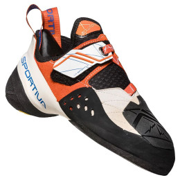 Ženske penjačice La Sportiva Solution Woman bijela/narančasta White/Lily Orange