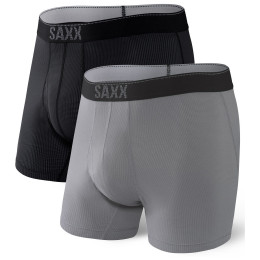 Bokserice Saxx Quest Quick Dry Mesh Boxer BF 2Pk siva